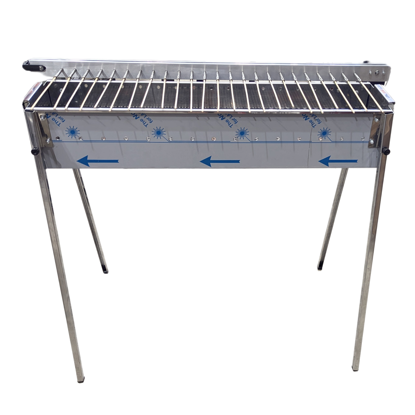 Spinaro 24 Skewer Charcoal BBQ (20cm Wide Base) - Auto Turning Skewers - TRS-24L20